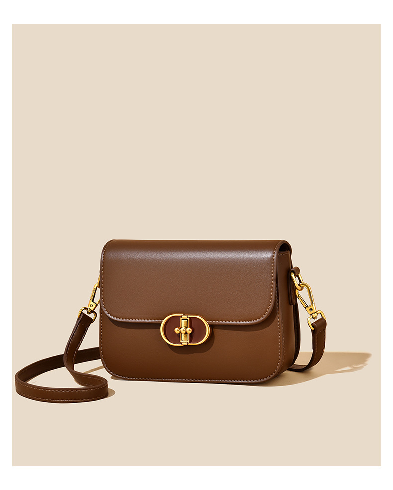Crossbody Bag Classic Womens Small Square Leather shoulder bag